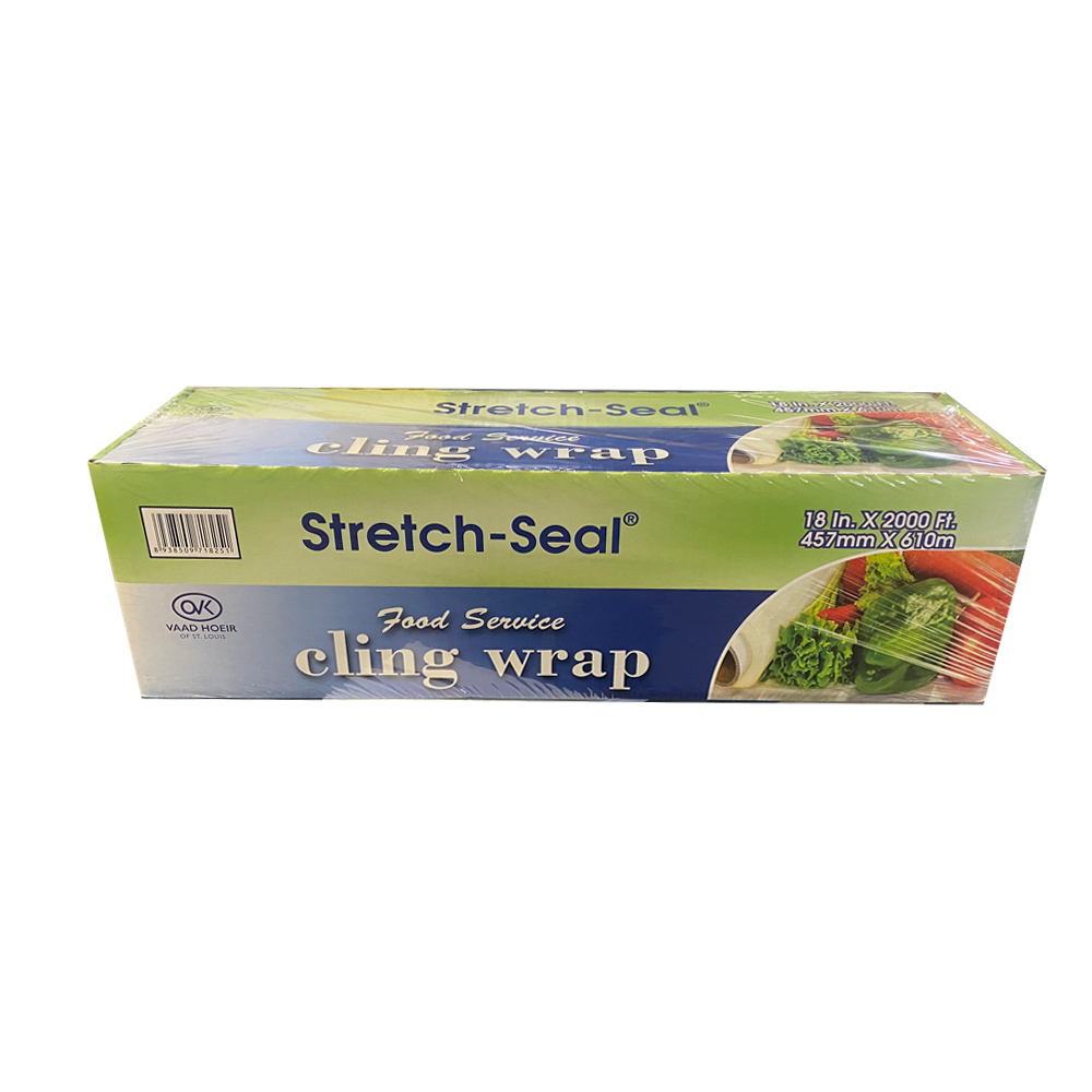 CF1820 Stretch-Seal Clear 18"x2000' Food Service  Cling Wrap 1 ea.
