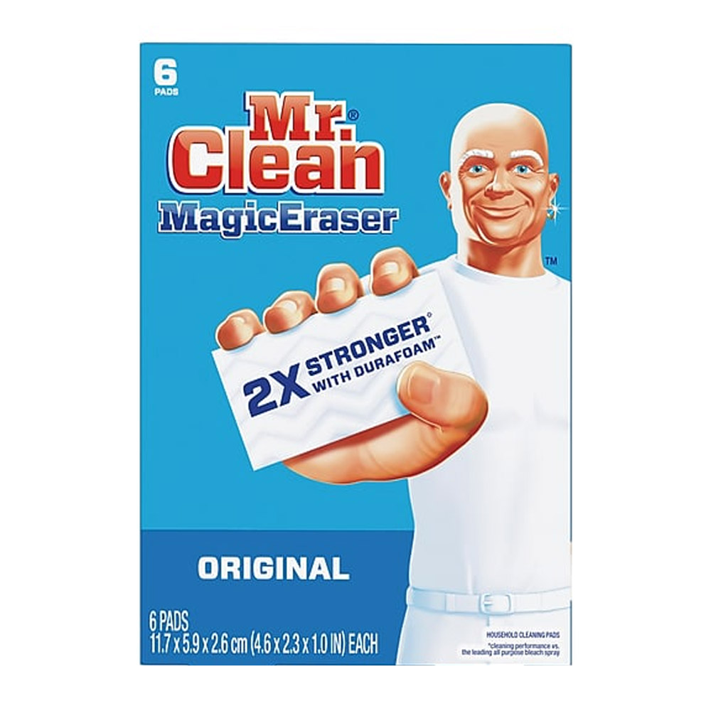79009 Mr. Clean 4.6"x2.3"x1.0" Original Magic Eraser with Durafoam 6/6 cs