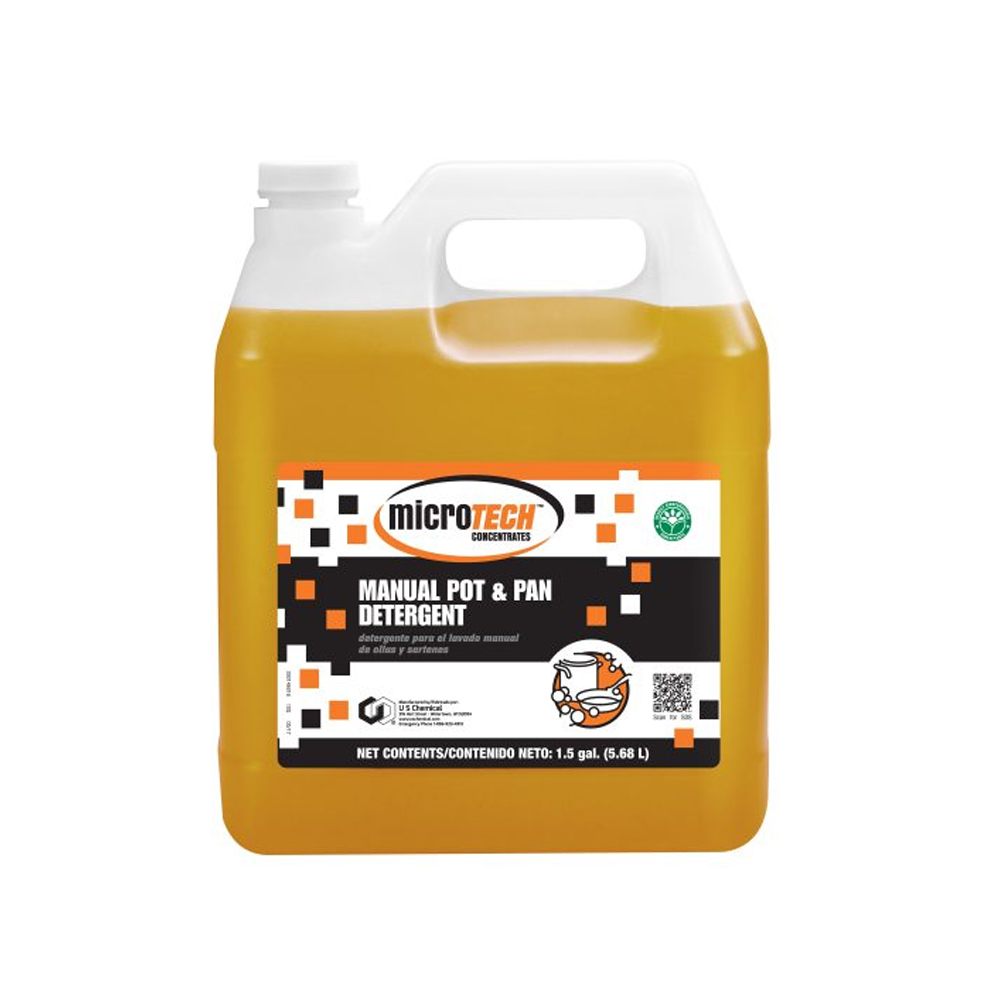101105578 MicroTech 1.5 Gallon Manual Pot & Pan Detergent w/ Lemon Scent 1 ea.