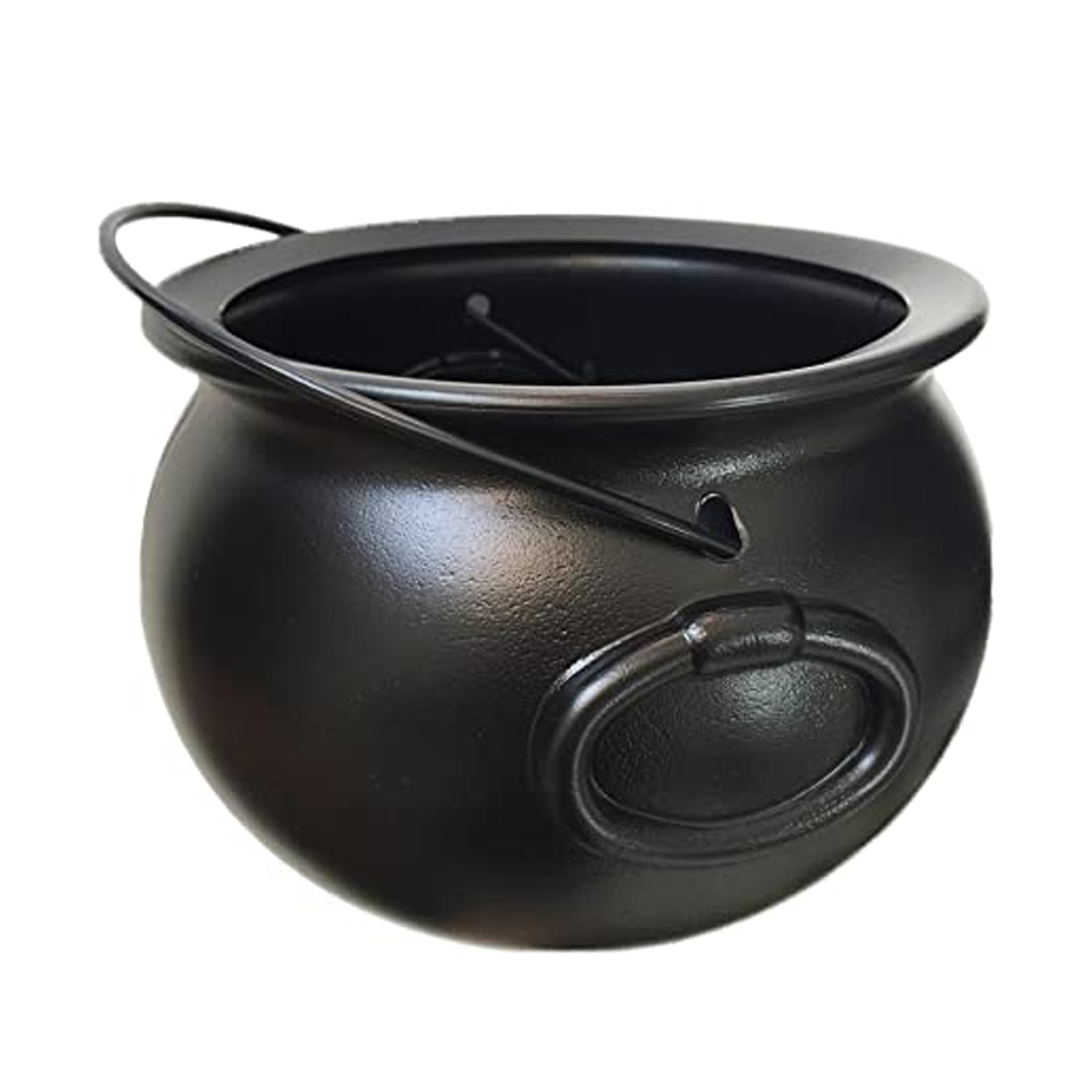 1007 Black 18/15/12-6" Plastic Cauldron 8/cs