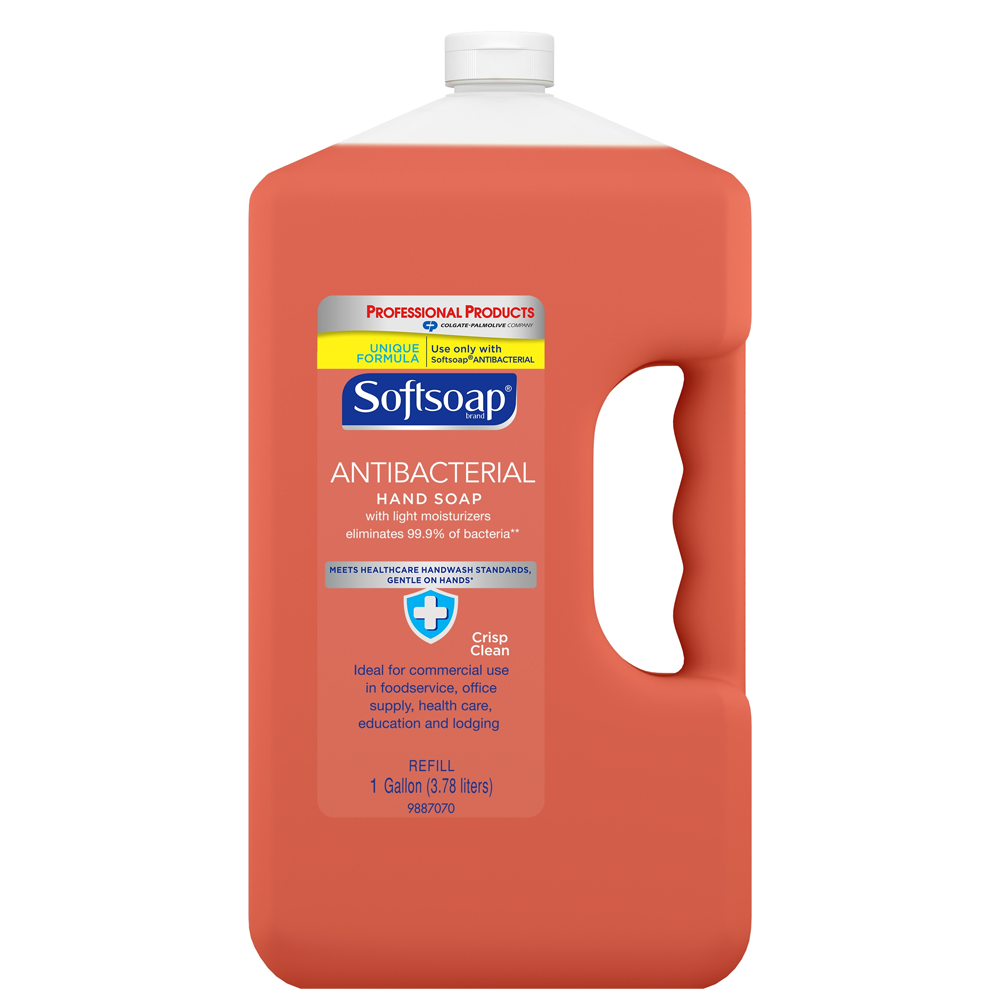 01903 SoftSoap 1 Gal. Antibacterial Hand Soap with Crisp Clean Scent Refill 4/cs