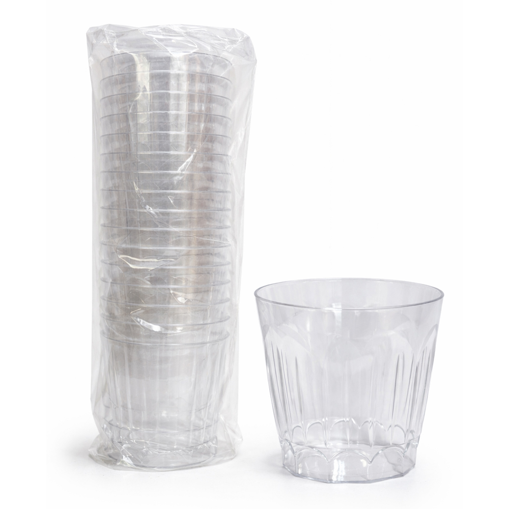 611297 Clear 9 oz. Squated Etched Tumbler 12/20   cs