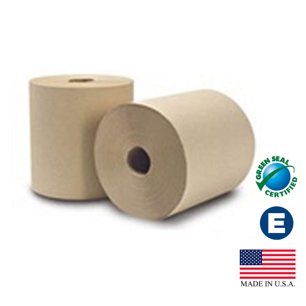 8031300 Tork Roll Towel Natural 1 ply Green Seal Certified 8"x800' 6/cs