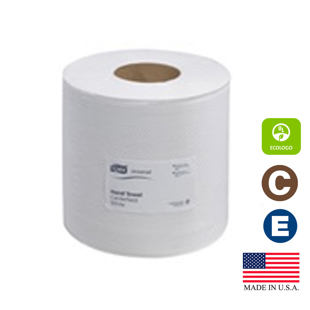 120932 Tork Center Feed Towel White 2 ply Advanced 7.6"x492' 500 Sheets 6/cs