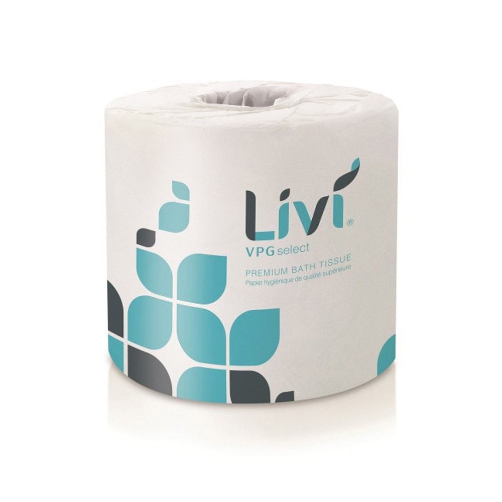 21556 Livi VGP Bathroom Tissue White 2 ply 4.49"x3" 420 Sheets 60/cs