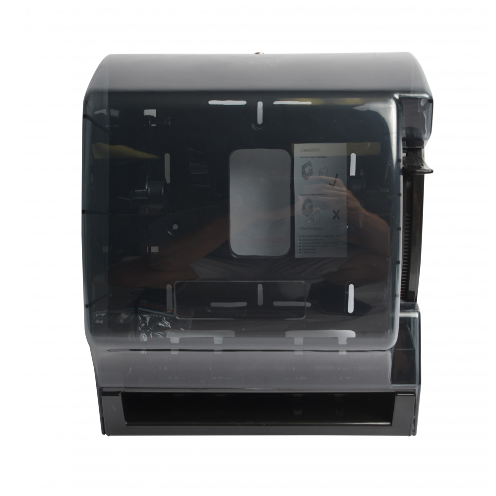 2008 Black Roll Towel Dispenser with Push Down Lever 1 ea.