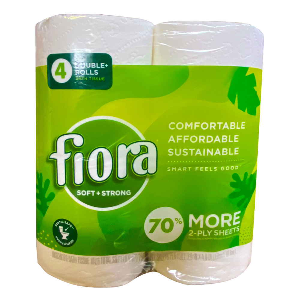 21002 Fiora 2 ply Bathroom Tissue 4pk 4/12 cs