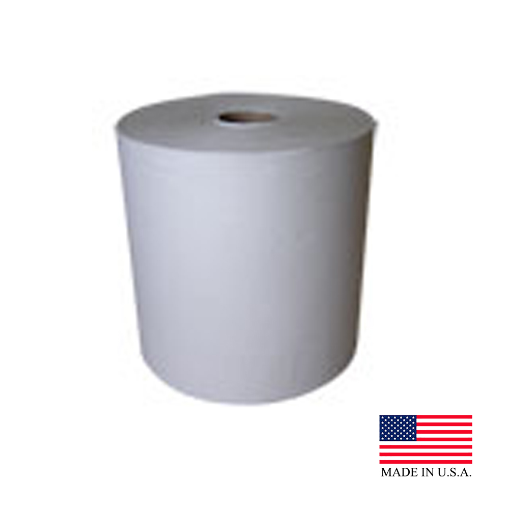 NP-608-800P Executive Universal Towel TAD White 1ply 8"x600' w/2" Core 6/cs - NP-608-800P WH EXEUNV 6/600TWL