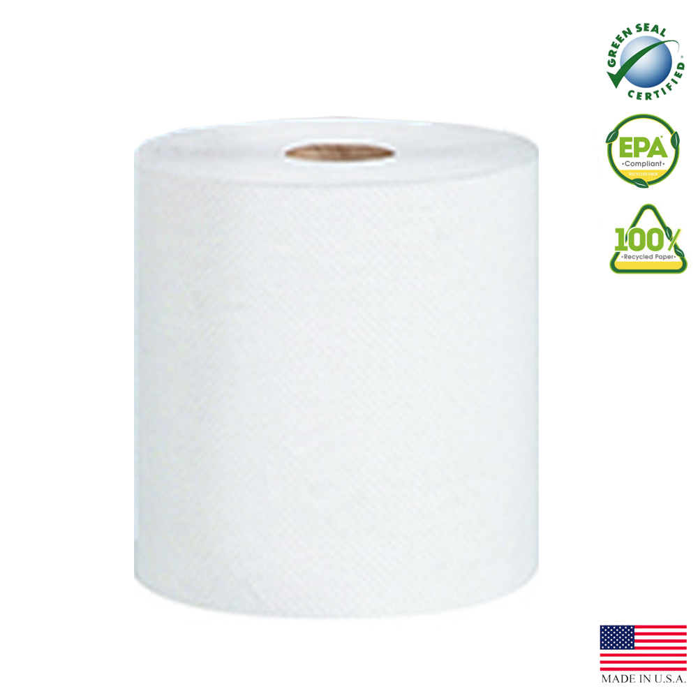 P706B Marcal Pro Hard Wound Roll Towel White 1 ply 8"x600' 12/cs