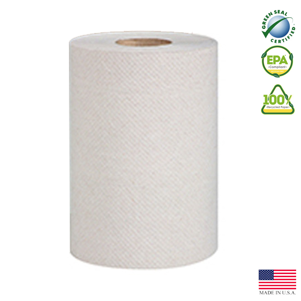 P726N Marcal Pro Hard Wound Roll Towel Natural 1  ply 8"x600' 12/cs