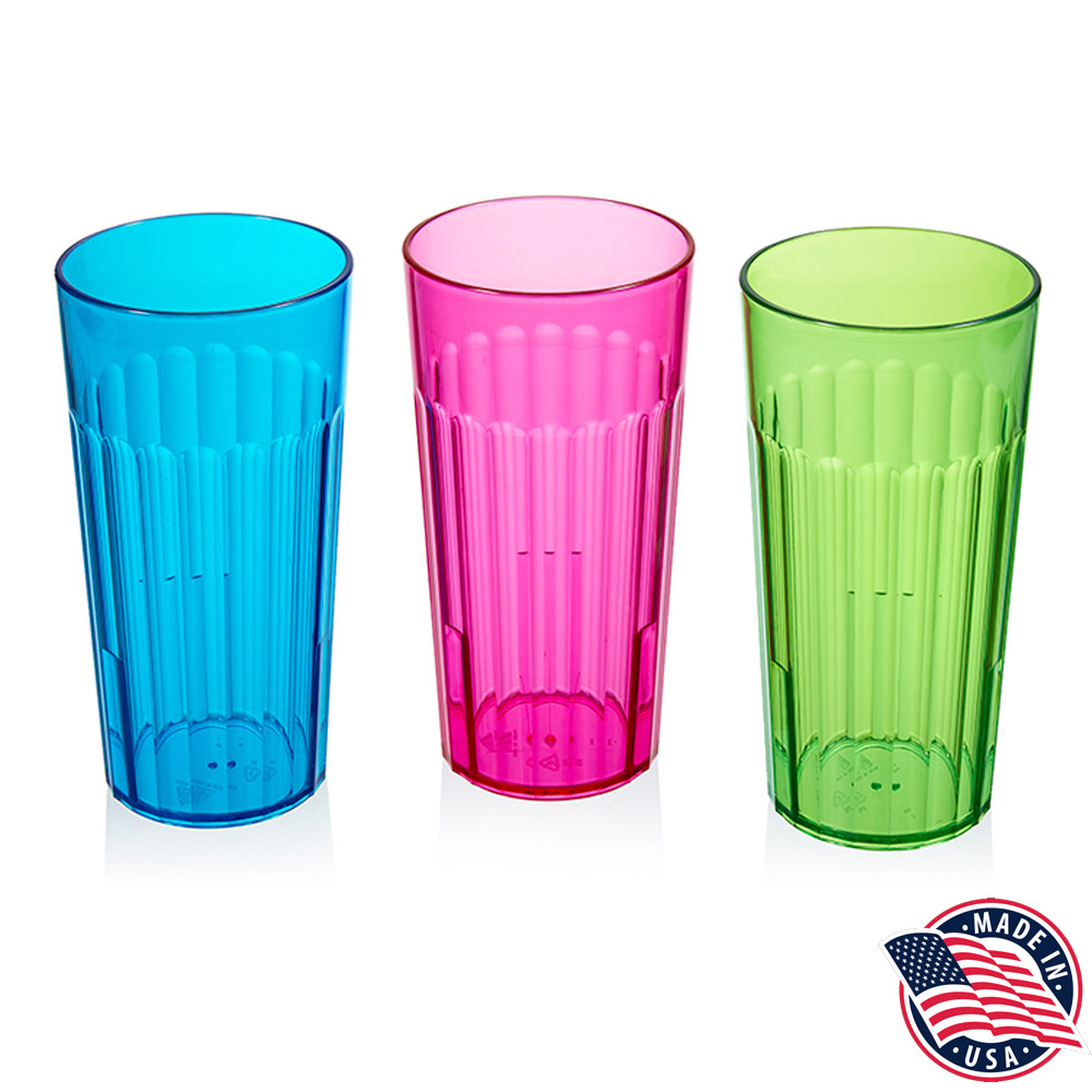 109 Assorted 16 oz. Rainbow Tumbler 4/6 cs - 10905 16z RAINBOW TUMBLER ASST