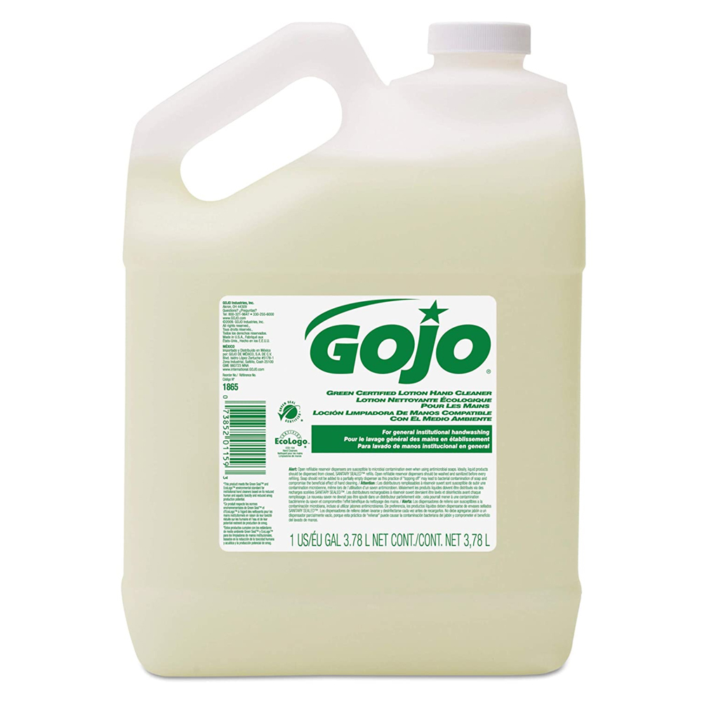 1865-04 White 1 Gallon Green Certified Lotion Hand Cleaner 4/cs