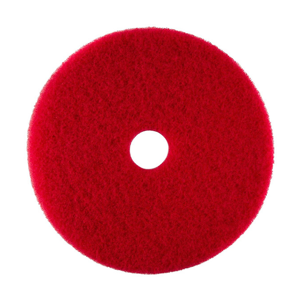 51-19 Scrubble Red 19" Buffing Floor Pad 5/cs - 51-19 19"RED UL CERT BUFF PAD