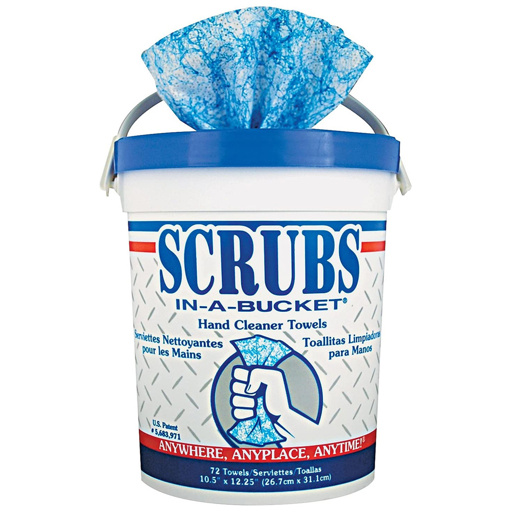 42272 Scrubs In-A-Bucket 10.5"x12.25" Hand CleanerTowels 6/cs