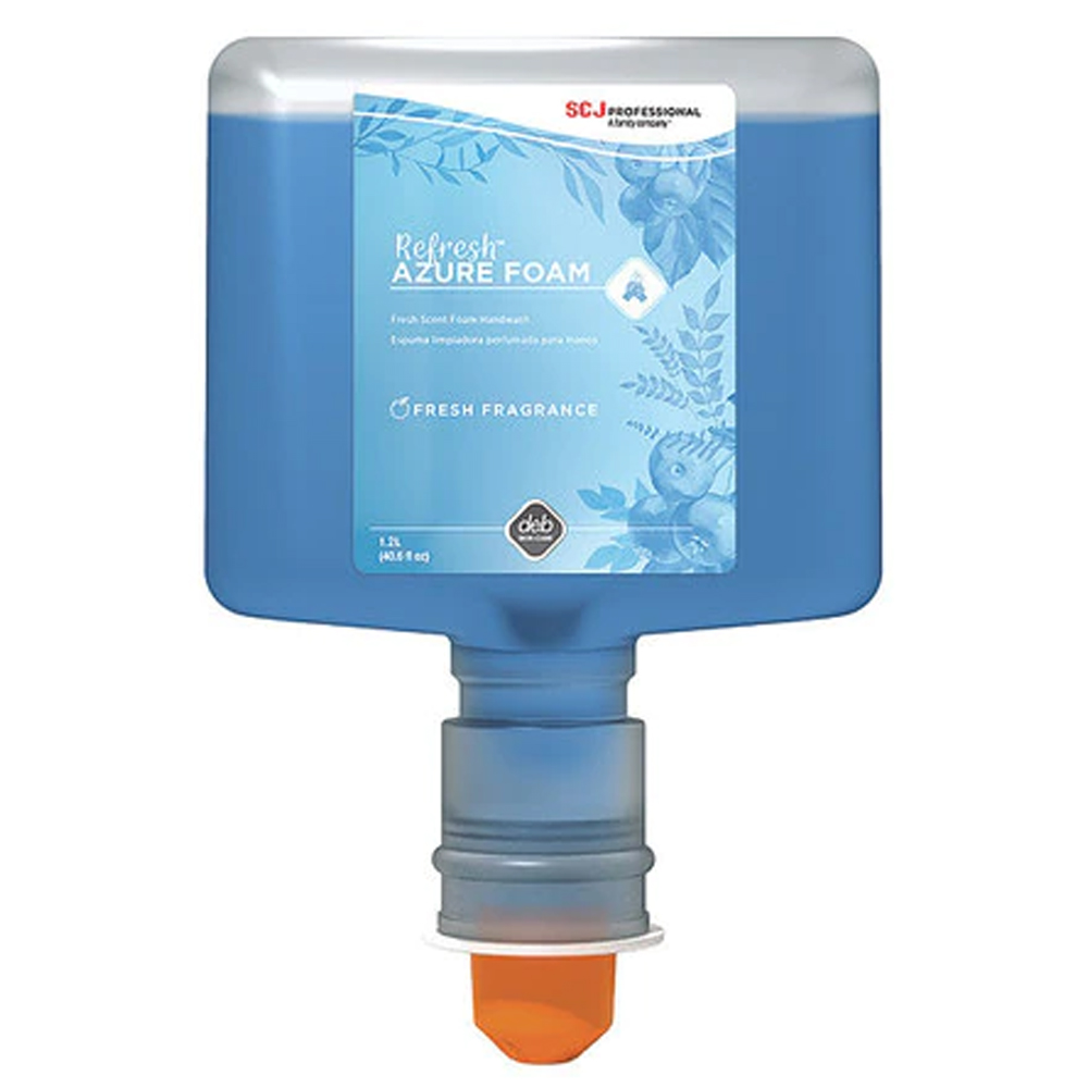 AZU120TF Refresh 1.2 Liter Azure Foaming Hand Soap Fresh Fragrance Scent Refill 3/cs - AZU120TF 1.2L AZURE TF FOAM SP
