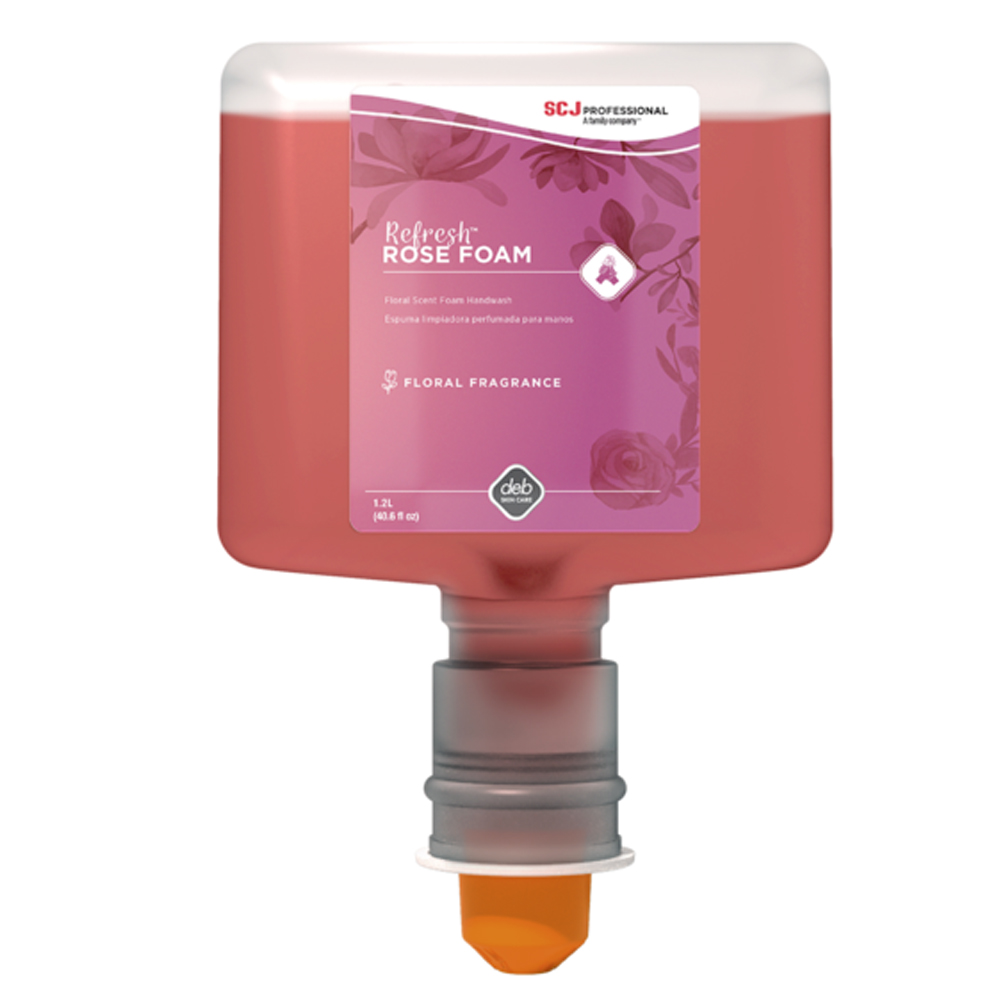 RFW120TF Refresh 1.2 Liter Rose Foaming Hand Soap Refill 3/cs - RFW120TF 1.2L ROSE TF FM SOAP