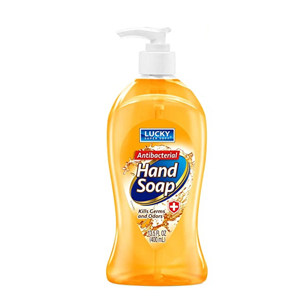 3103-12 Lucky Super Soft 13.5 oz. Antibacterial Hand Soap 12/cs - 3103-12 ANTIBAC GOLDSOAP 13.5z