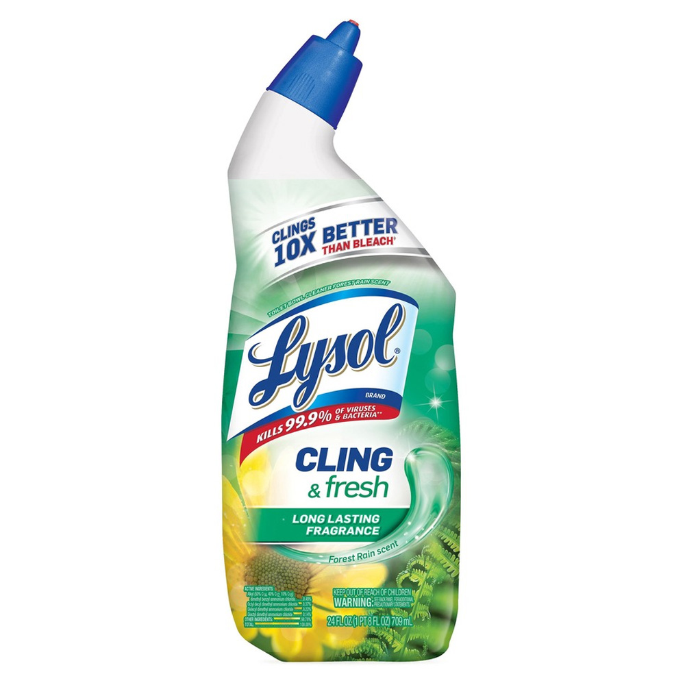 76878 Lysol 24 oz. Cling Toilet Bowl Cleaner Country Scent 9/cs
