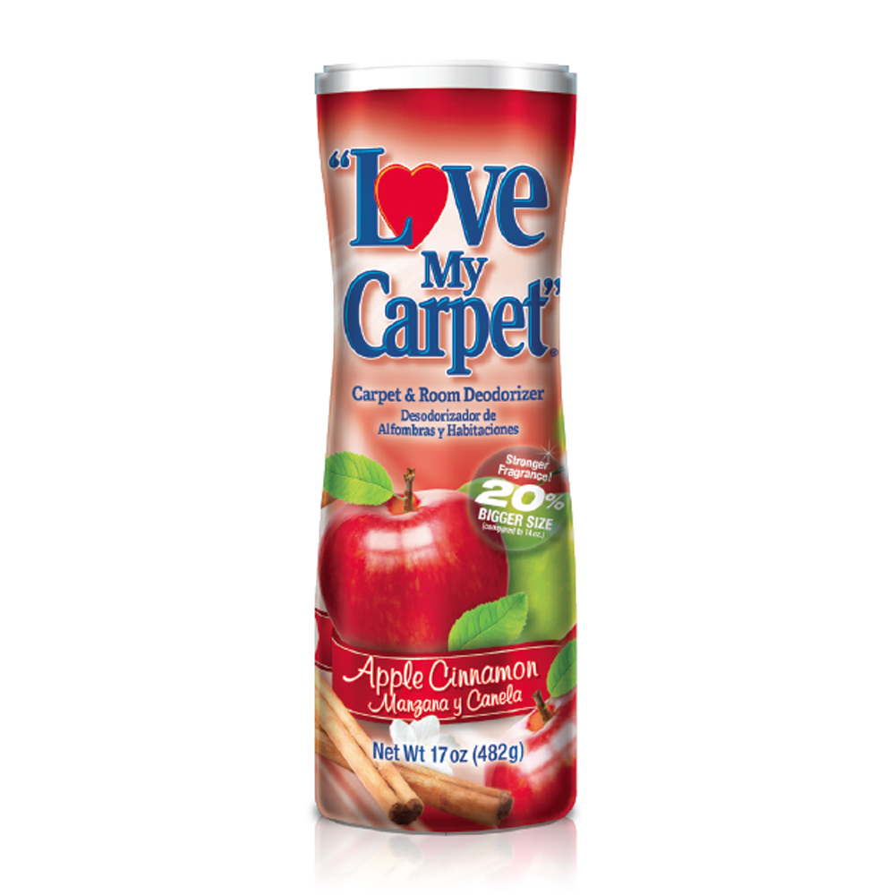 LMC739530 Love My Carpet 17 oz. Powdered Deodorizer Apple Cinnamon Scent 12/cs