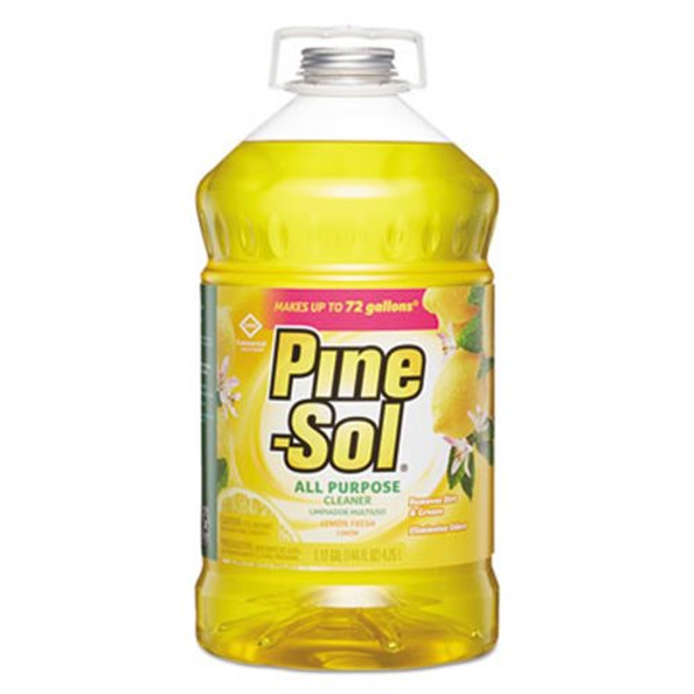 35419 Pine-Sol 144 oz. Non-Disinfectant Cleaner with Lemon Scent 3/cs