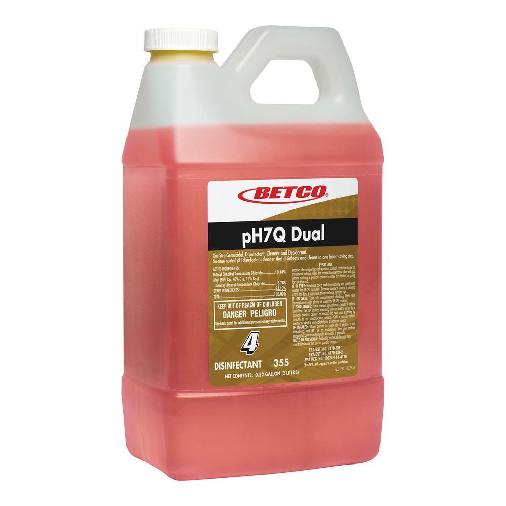 3554700 PH7Q 2 Qt. Dual Disinfectant Cleaner 4/2  cs