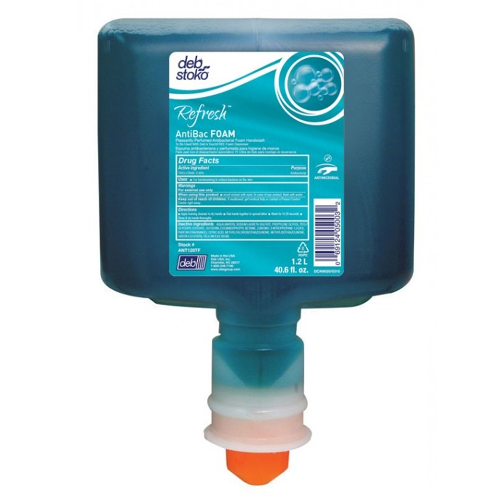 ANT120TF Refresh 1.2 Liter Antibacterial Foaming  Hand Soap Refill 3/cs