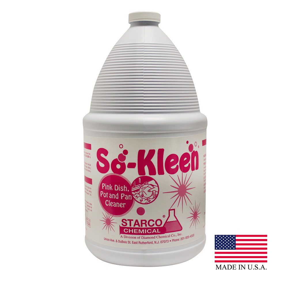 16907 So-Kleen 1 Gal. Pink Dish, Pot & Pan Detergent 4/cs
