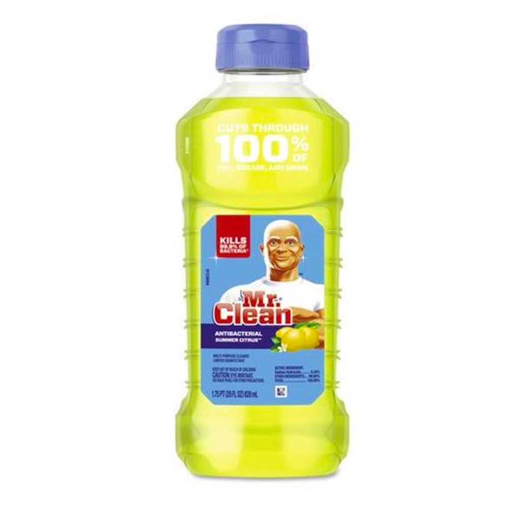 77130 Mr. Clean 28 oz. All Purpose Antibacterial Cleaner with Summer Citrus Scent 9/cs
