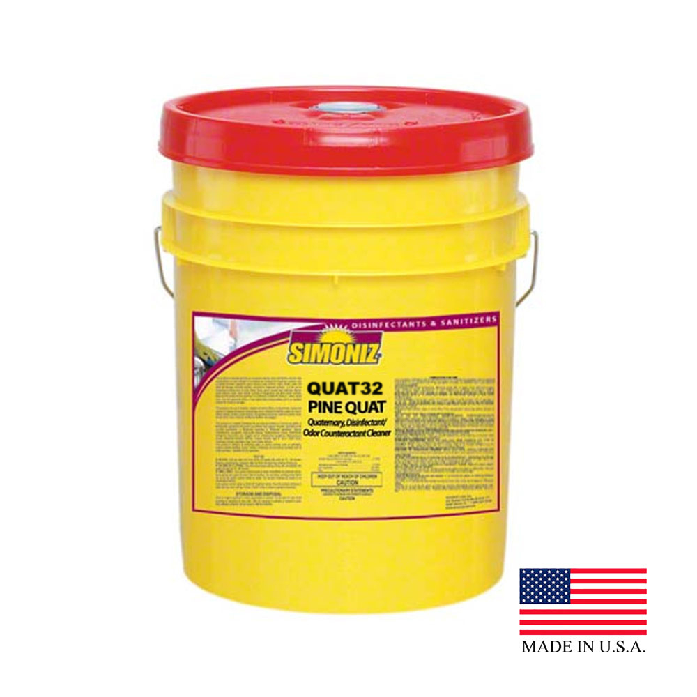 Q3013005 Quat 32 5 Gal. Disinfectant Odor Counteractant Cleaner with Pine Scent 1 pl