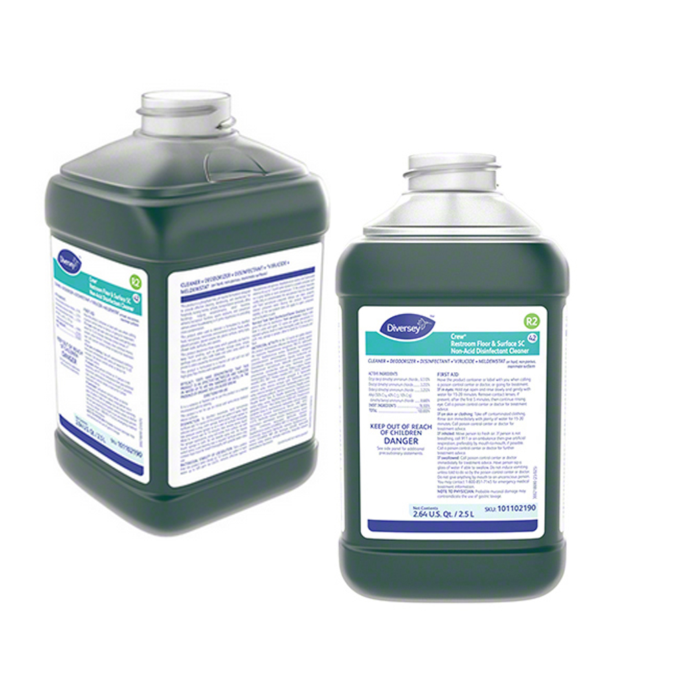 101105998 Crew SC 2.5 Liter Non-Acid Restroom     Floor & Surface Disinfectant & Cleaner J-Fill