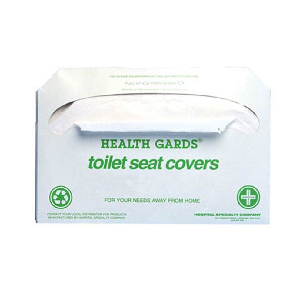 GREEN-5000 Health Gards Green  1/2 Fold Flushable Toilet Seat Cover 20/250 cs
