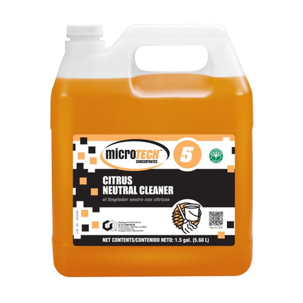 101100250 MicroTECH 1.5 Gallon Citrus Neutral     Cleaner 1/cs