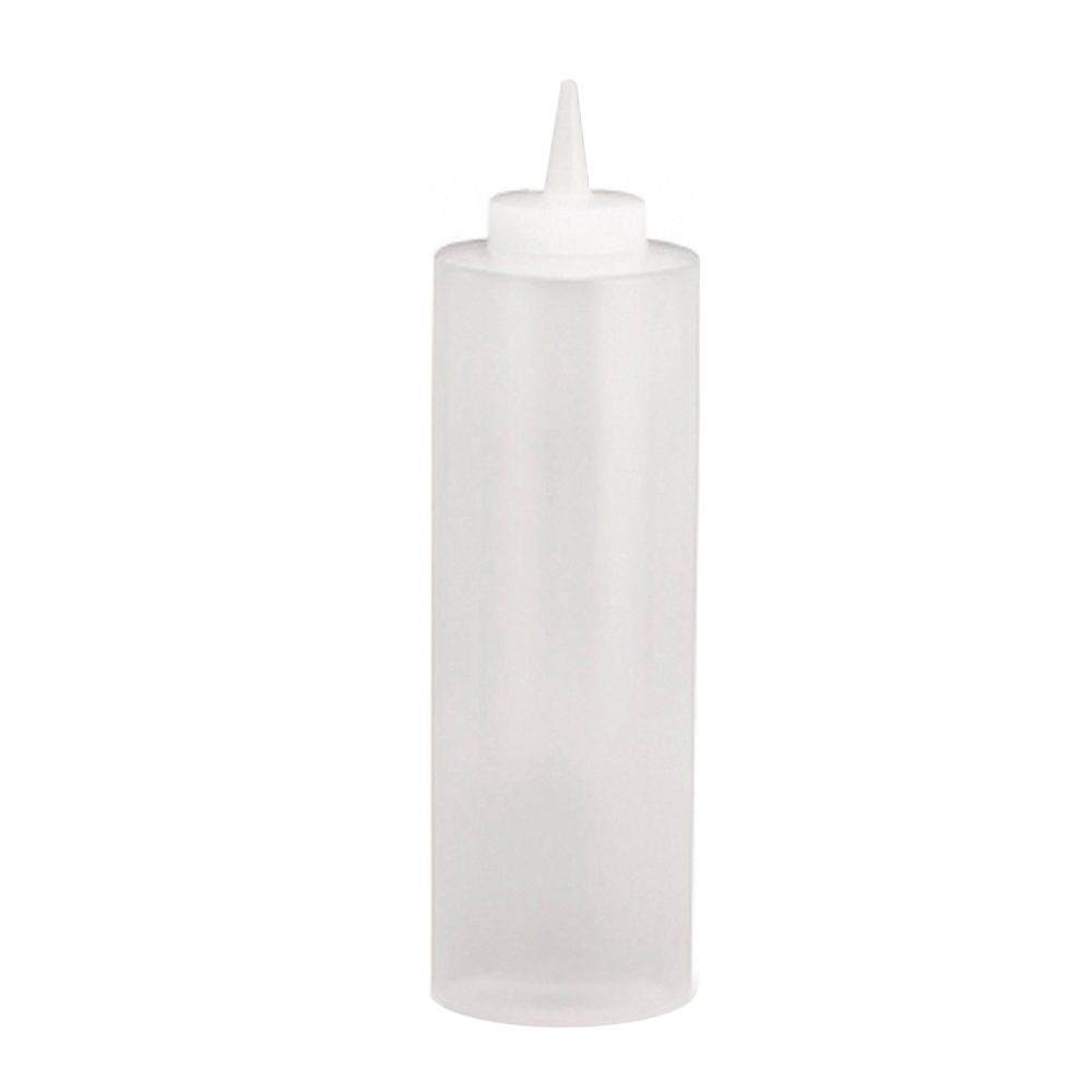 1/212804 Translucent 8 oz. Squeeze Bottle with Cone Top  12/cs