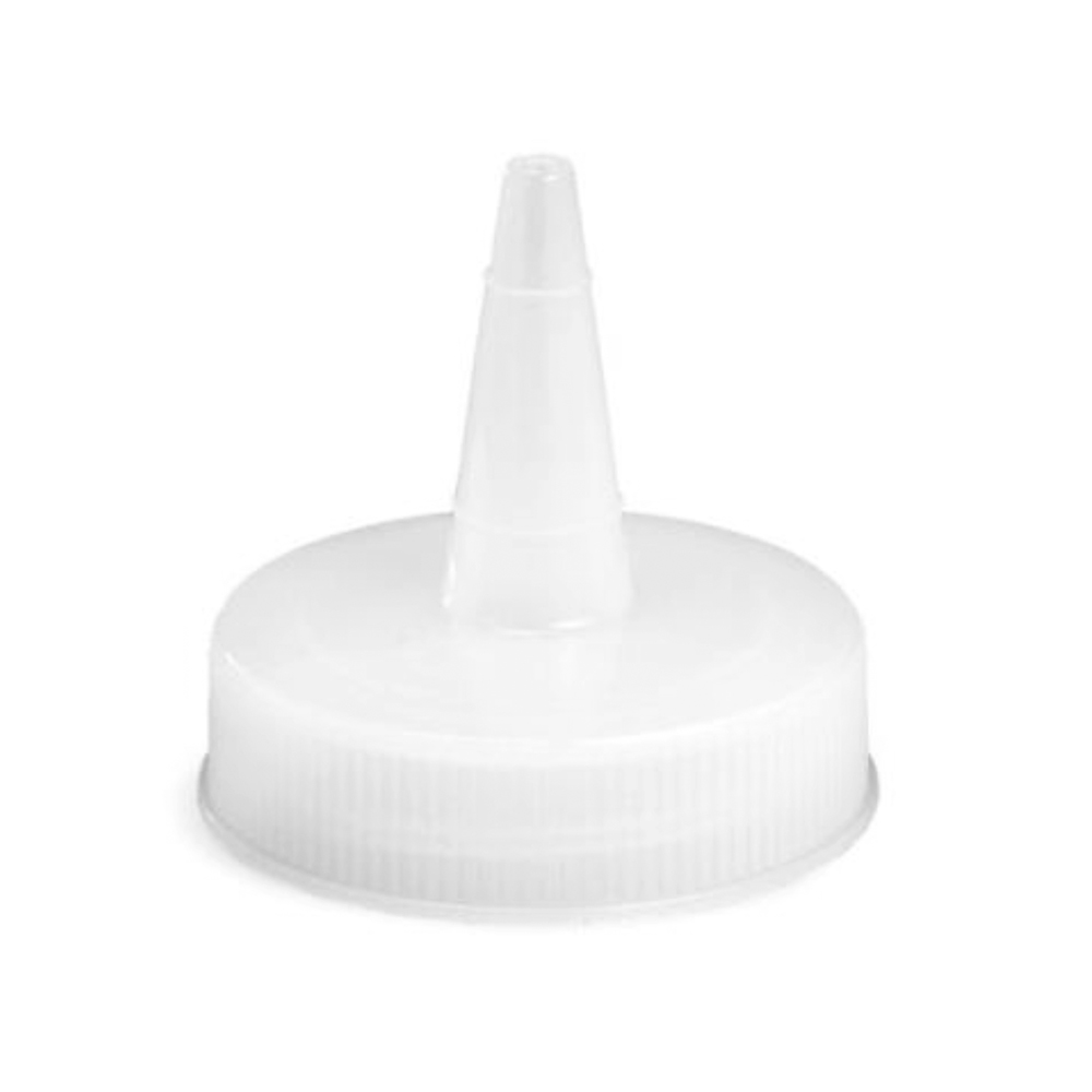 100TC White Replacement Squeeze Bottle Tops 12/cs