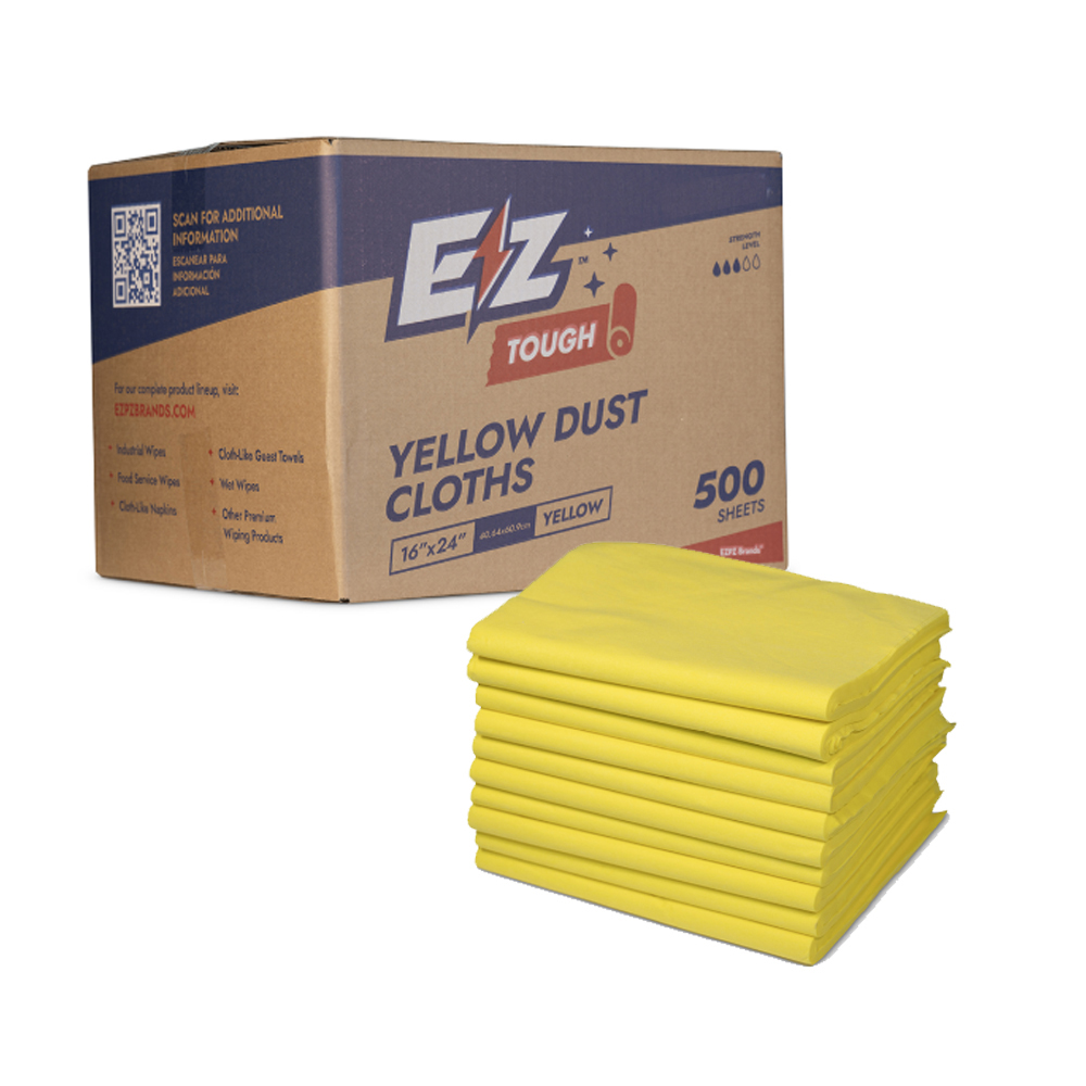 EZT16YF Yellow 16"x24" Dust Cloth 50/10 cs