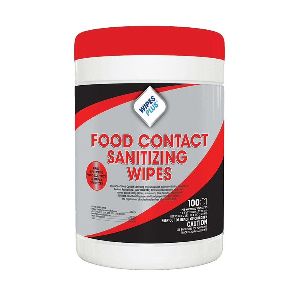 33808 Wipes Plus 7"x9" Sanitizing Wipe 12/100 cs