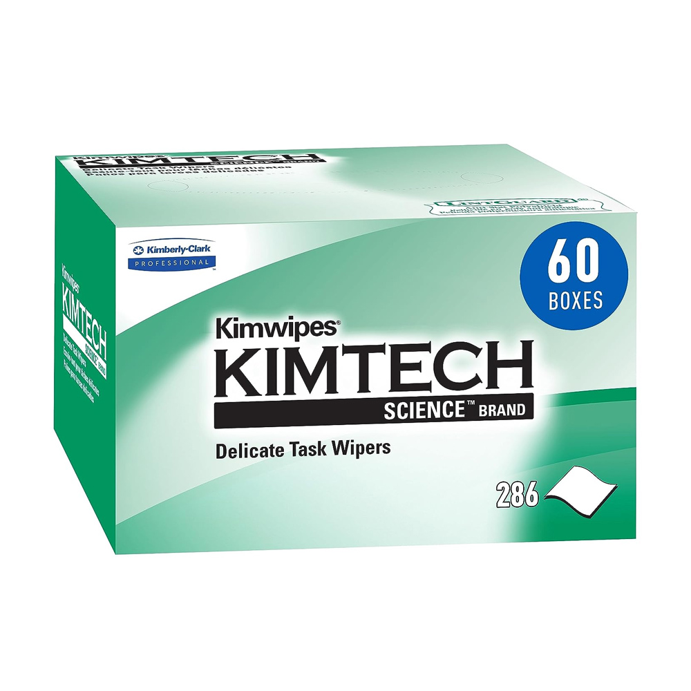 34155 Kim Wipes White 4.4"x8.4" Delicate Task Wipes 60/286 cs - 34155 WH KIMTECH WIPE POPUPBOX