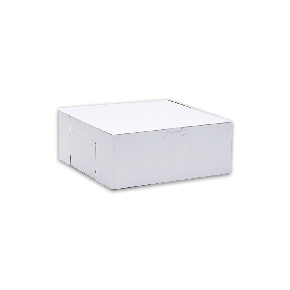 6103 WHT 10X10X4 CUPCAKE BOX