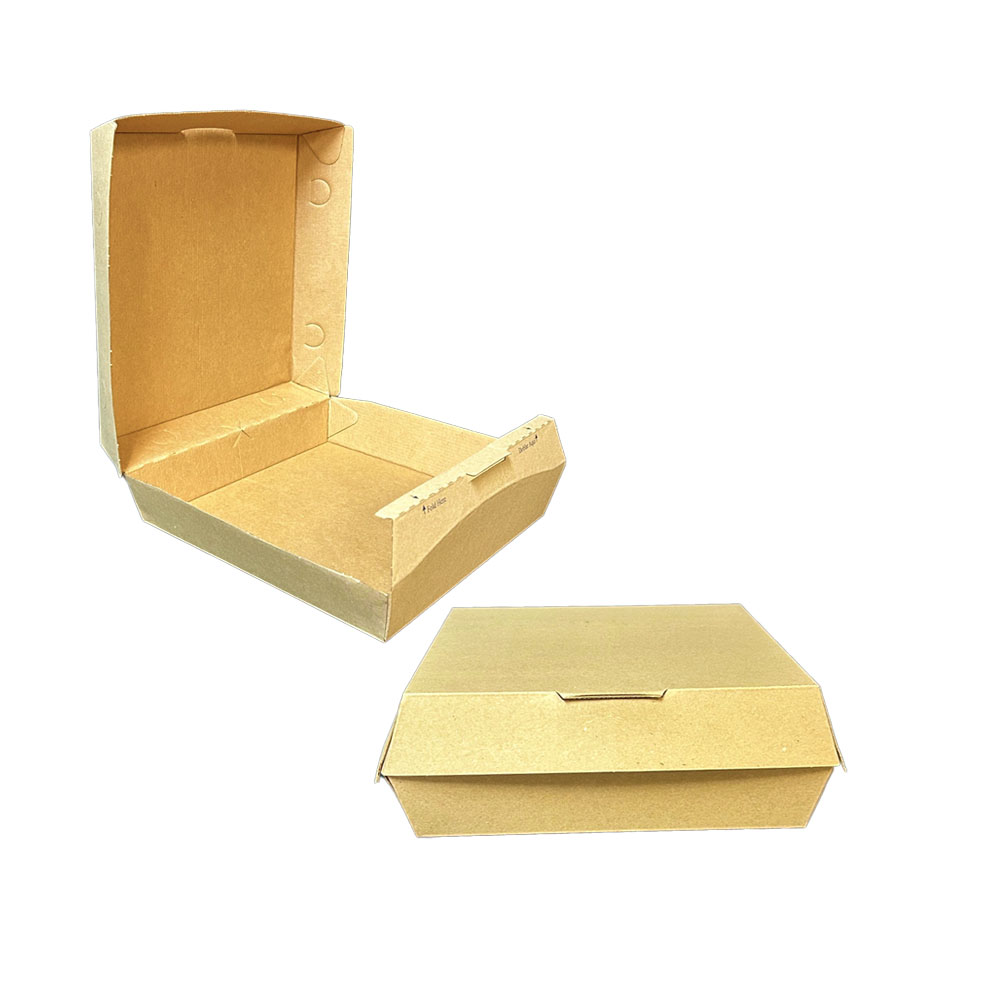 WBI663BC11 Natural 6.5"x6.5"x3" Hinged Clam Shell Container Bulk 200/cs