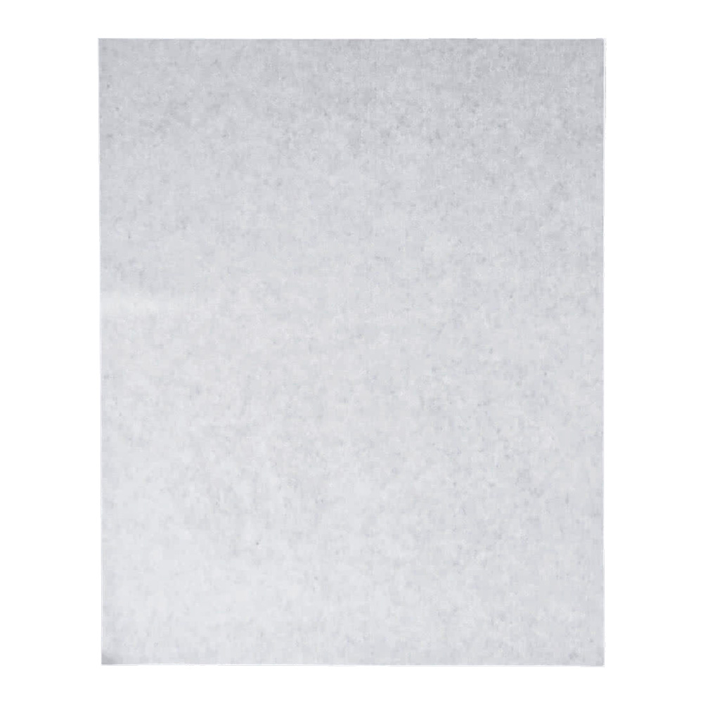 5122016 12"x15" White Dry Wax Sheets 10# 5/BD