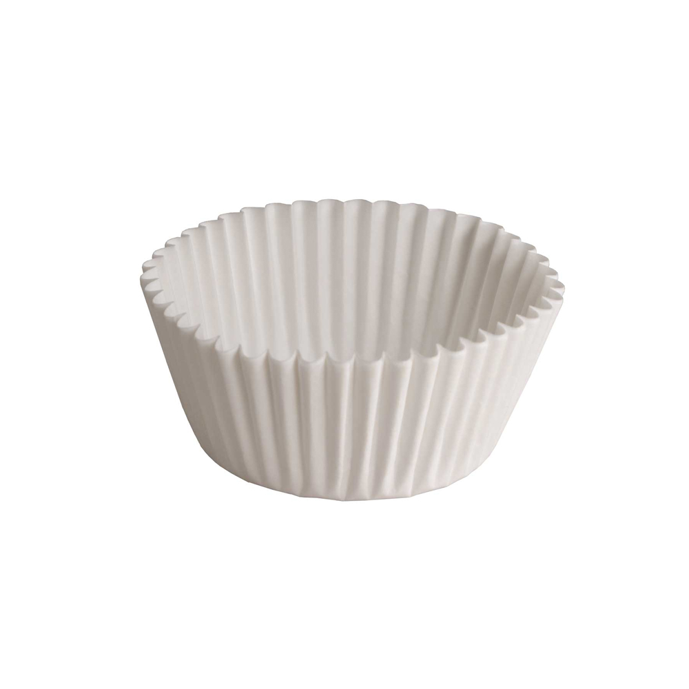 610032 4.5" White Fluted Baking Cup 20/500 cs