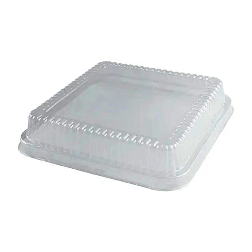 1600SDL Clear 8" Plastic Square Dome Lid for Square Pan 500/cs