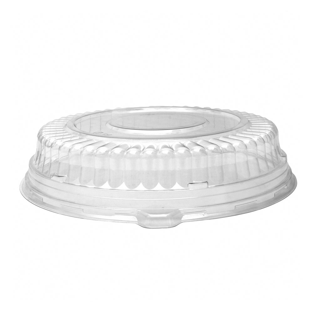 9601-L Clear 16" Round Tray Dome Lid 25/cs
