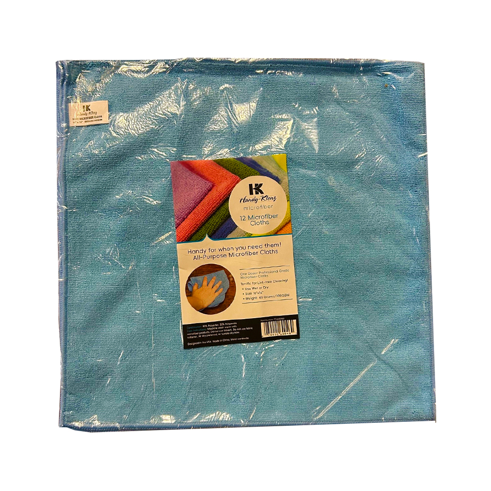 77660046I Blue 16"x16" Microfiber Cloth 12/cs