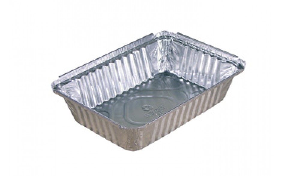 Y78830 Aluminum 2.25 lb. Oblong Pan Bulk 400/cs - Y78830 2.25# ALUM OBLONG PAN