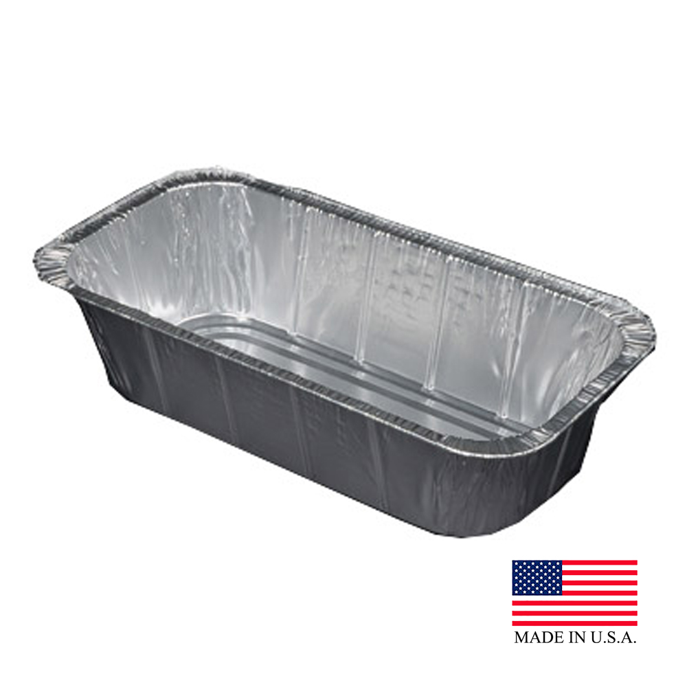 5200-200 Aluminum  5 lb. 1/3 Size Loaf Pan 200/cs
