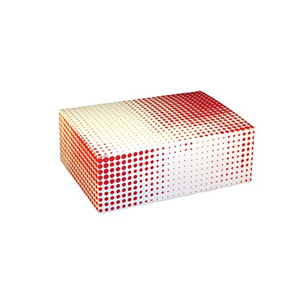 3503 Snack Box 7"x5"x2.5" Red Plaid Cardboard     Tuck Top 250/cs