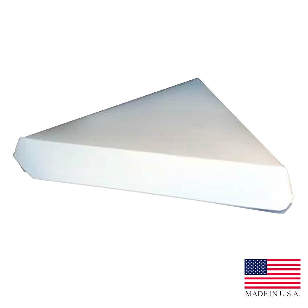 9806 Pizza Slice Box 9" White Hinged Cardboard 2/100 cs