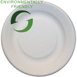 TW-POO-001 Evolution White 6" Bagasse Plate 8/125 cs