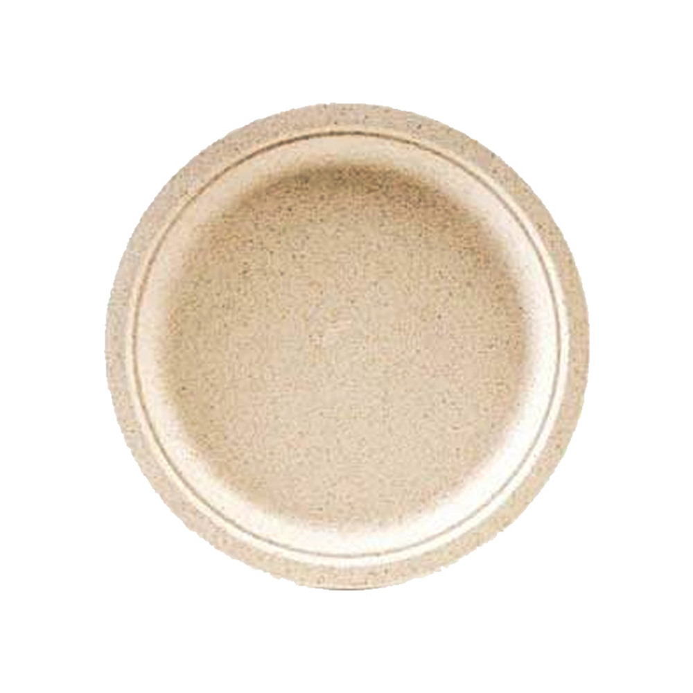 OV-P007 Ovation Beige  7" Bagasse Plate 8/125 cs